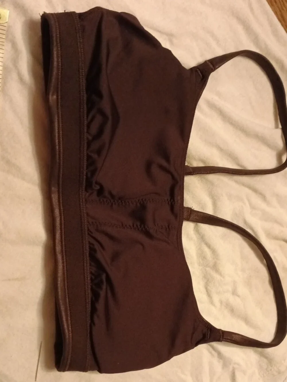 lululemon athletica Dark Brown Strappy Sports Bra New Without Tags